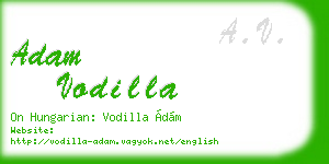 adam vodilla business card